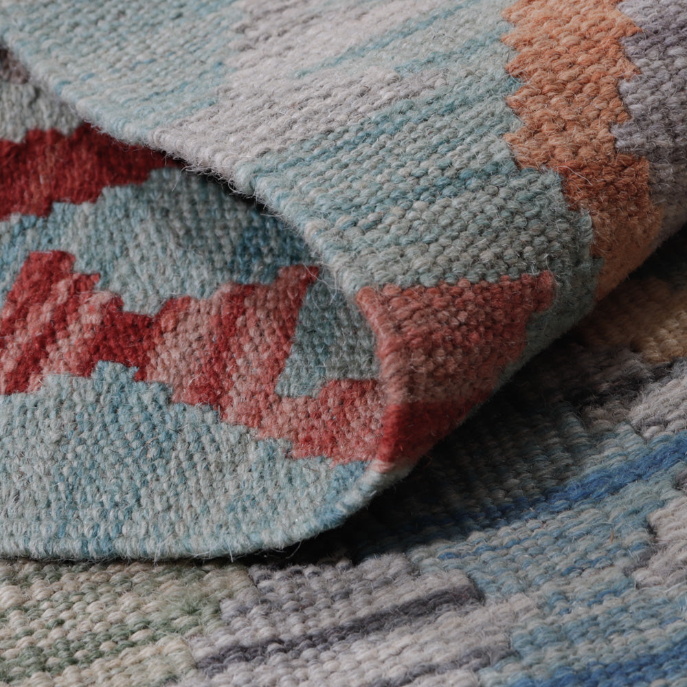 Kelim Teppich - Splash - 126 x 79 cm - mehrfarbig