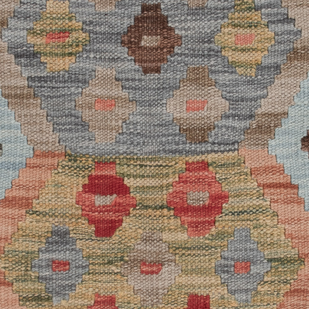 Kelim Teppich - Splash - 121 x 87 cm - mehrfarbig