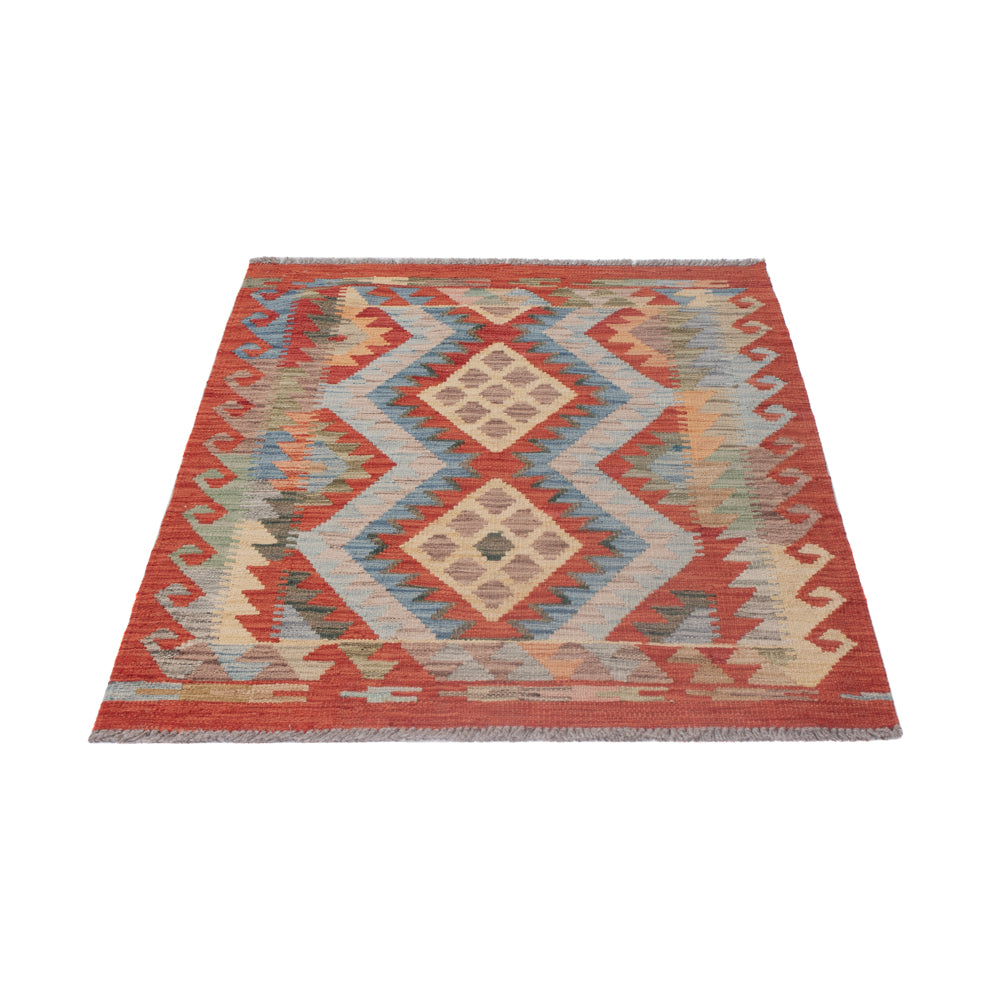 Kelim Teppich - Splash - 114 x 85 cm - mehrfarbig