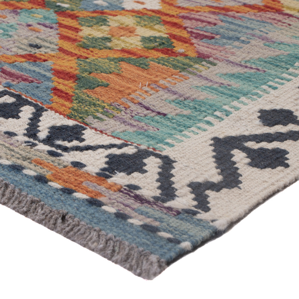 Kelim Teppich - Splash - 118 x 77 cm - mehrfarbig