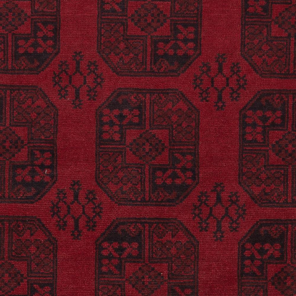 Afghan Teppich - Filpa - 293 x 197 cm - dunkelrot