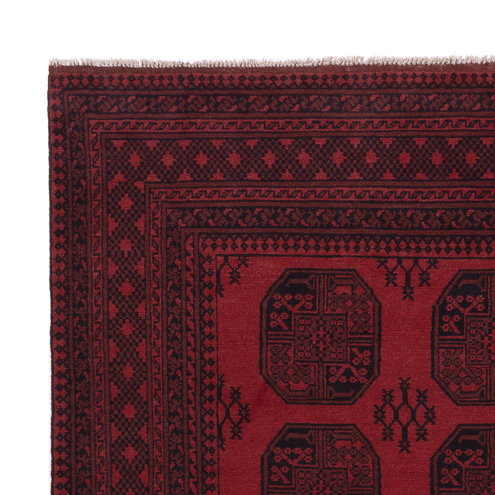 Afghan Teppich - Filpa - 290 x 206 cm - dunkelrot