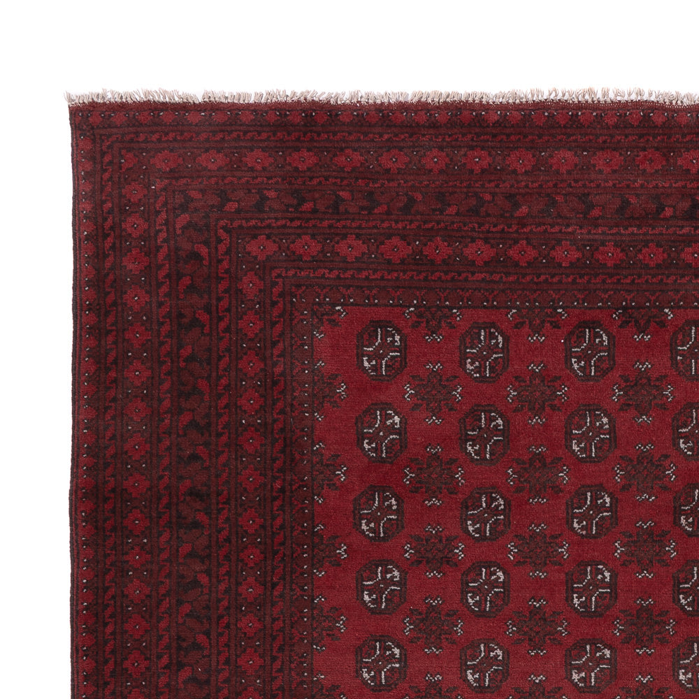 Afghan Teppich - Filpa - 288 x 198 cm - dunkelrot
