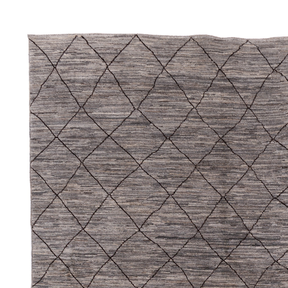 Berber Teppich - 344 x 256 cm - dunkelgrau