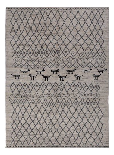 Berber Teppich 173x240cm - Wollteppich