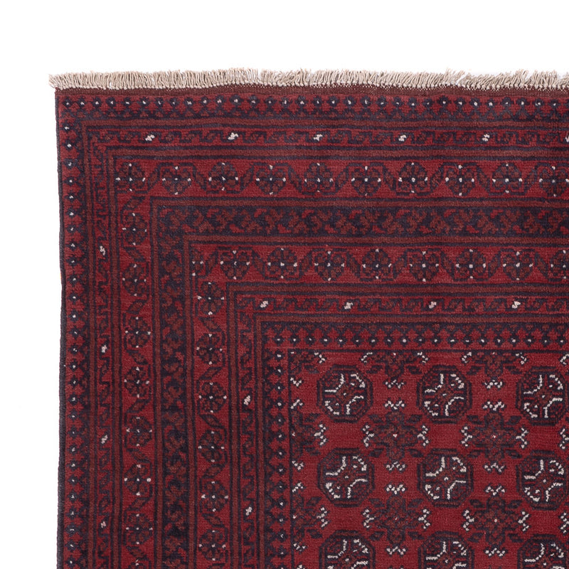 Afghan Teppich - Filpa - 238 x 166 cm - dunkelrot