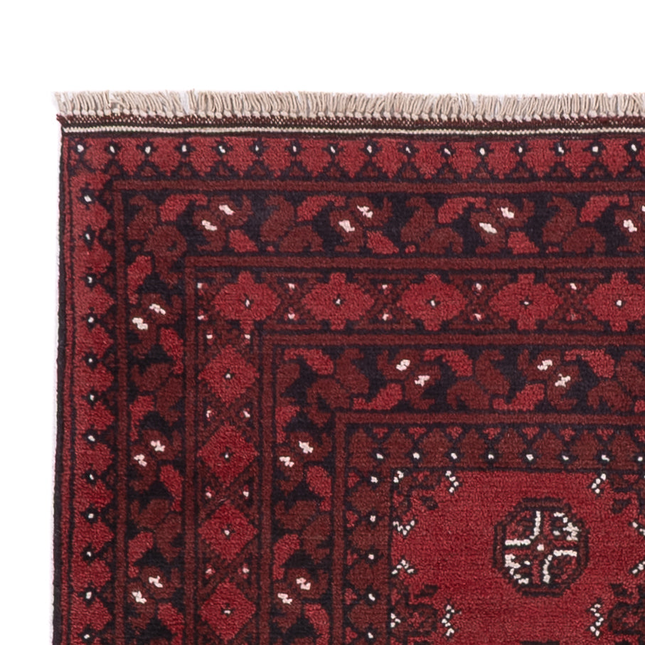 Läufer Afghan - Filpa - 190 x 98 cm - dunkelrot