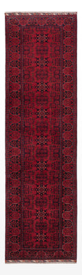 Läufer Afghan - Kunduz - 294 x 84 cm - dunkelrot