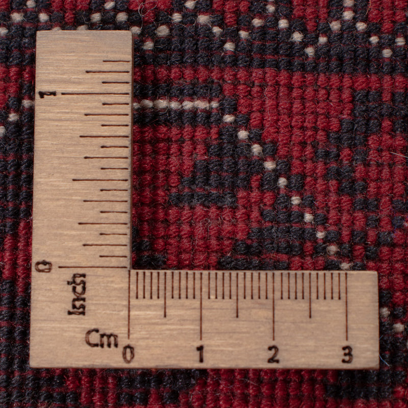 Läufer Afghan - 300 x 82 cm - dunkelrot