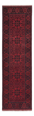 Läufer Afghan - Kunduz - 299 x 82 cm - dunkelrot