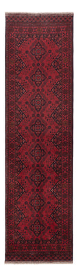 Läufer Afghan - Kunduz - 297 x 80 cm - dunkelrot