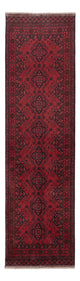 Läufer Afghan - Kunduz - 297 x 80 cm - dunkelrot
