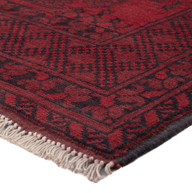 Läufer Afghan - Filpa - 187 x 95 cm - dunkelrot