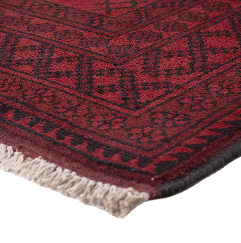 Läufer Afghan - Filpa - 189 x 102 cm - dunkelrot