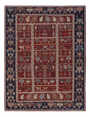 Kelim Teppich - Oriental - Soumak - 242 x 188 cm - rost