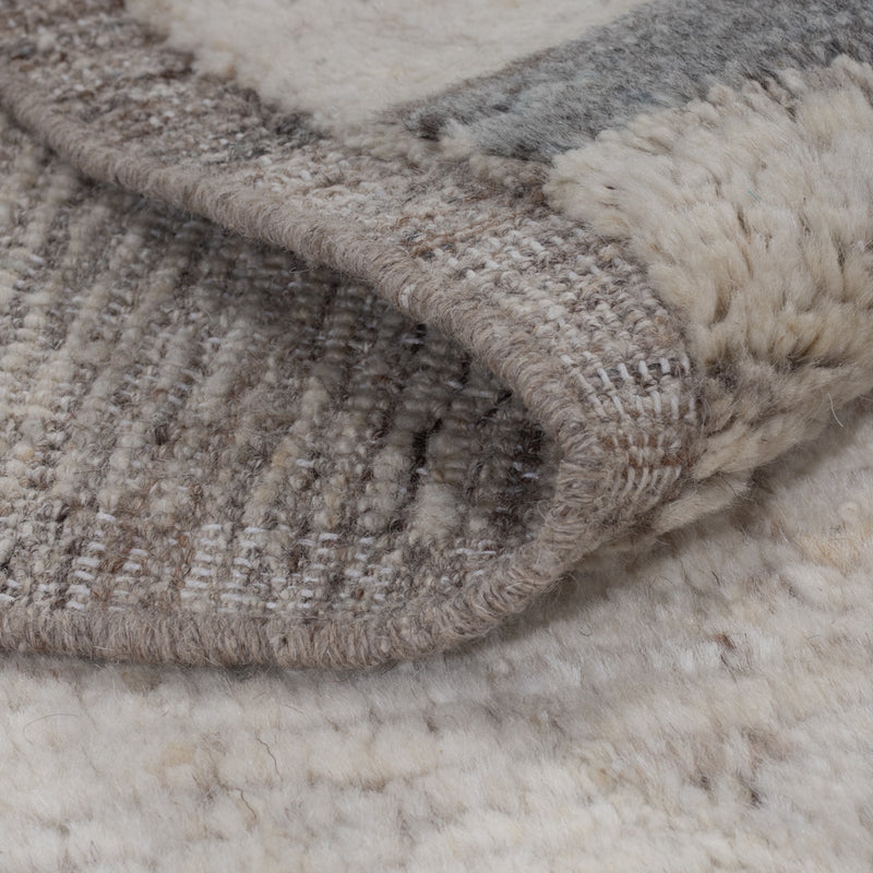 Berber Teppich - 192 x 150 cm - grau