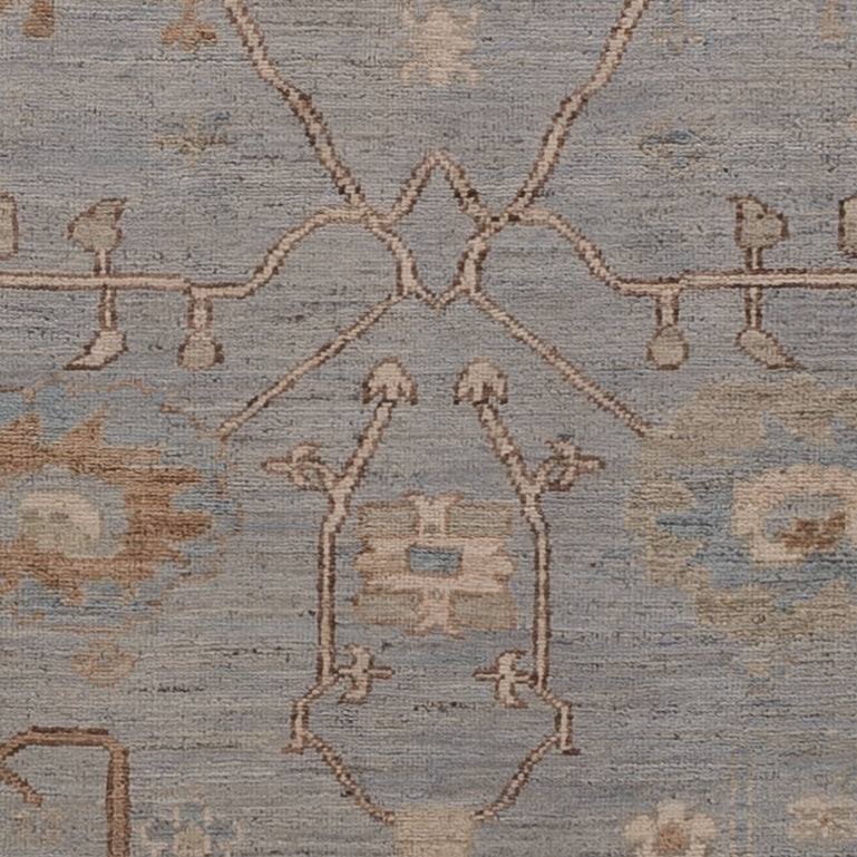 Ziegler Teppich - Usak - 193 x 153 cm - hellblau