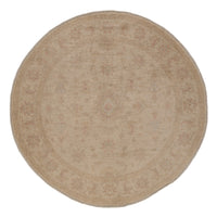 Ziegler Teppich rund  - 152 x 150 cm - hellbeige