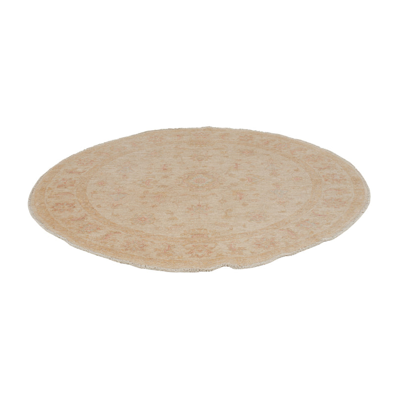 Ziegler Teppich rund  - 152 x 150 cm - hellbeige