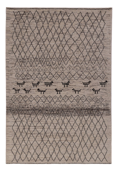 Berber Teppich 201x296cm - Wollteppich