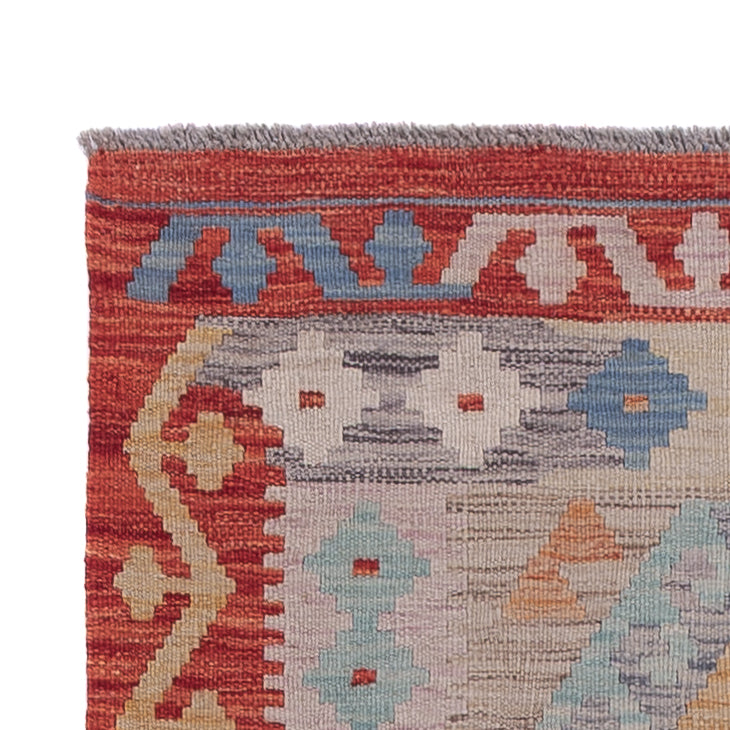 Läufer Kelim - Splash - 246 x 83 cm - mehrfarbig