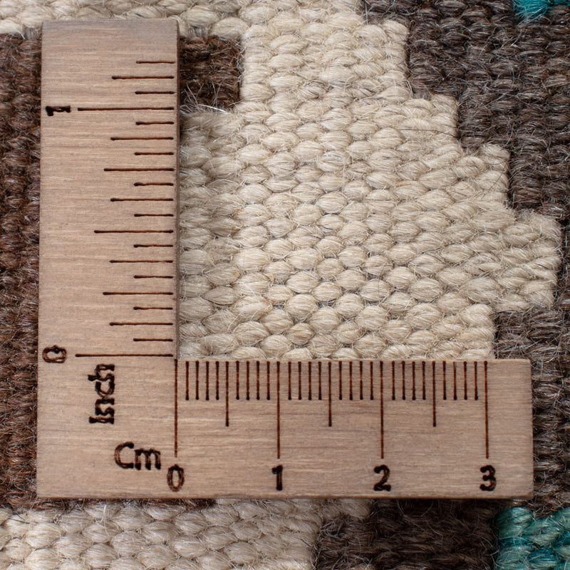 Läufer Kelim - Splash - 300 x 81 cm - dunkelgrün