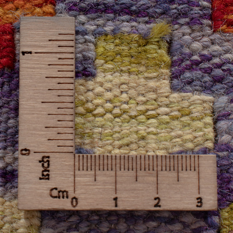 Läufer Kelim - Splash - 294 x 81 cm - mehrfarbig