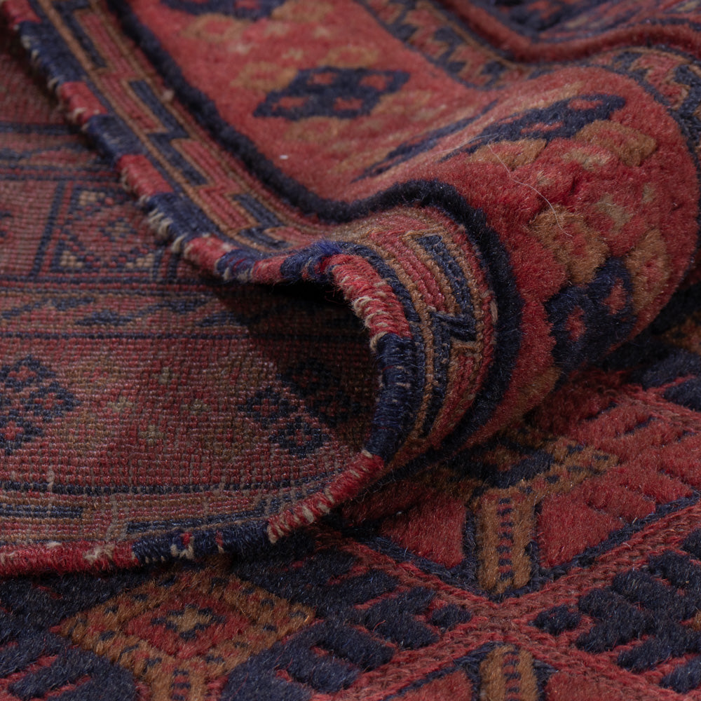 Kelim Teppich - Oriental - 193 x 148 cm - dunkelrot