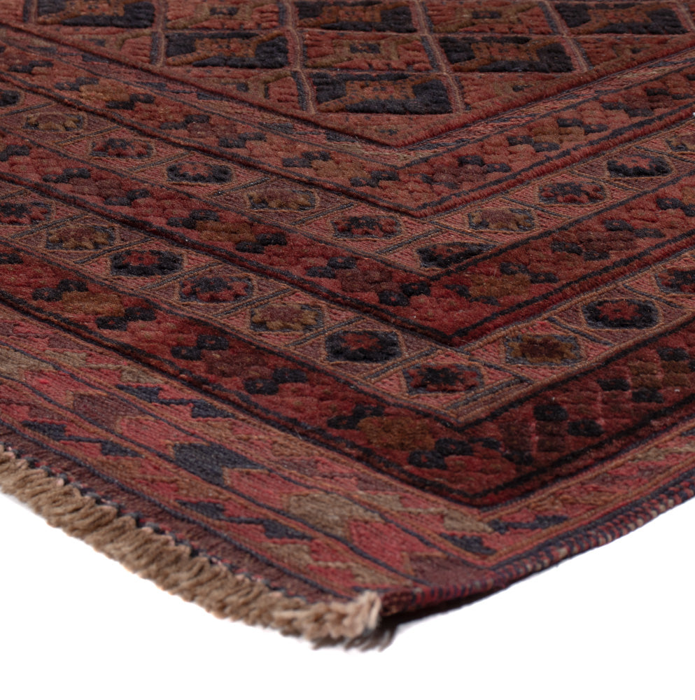 Kelim Teppich - Oriental - 195 x 148 cm - dunkelrot