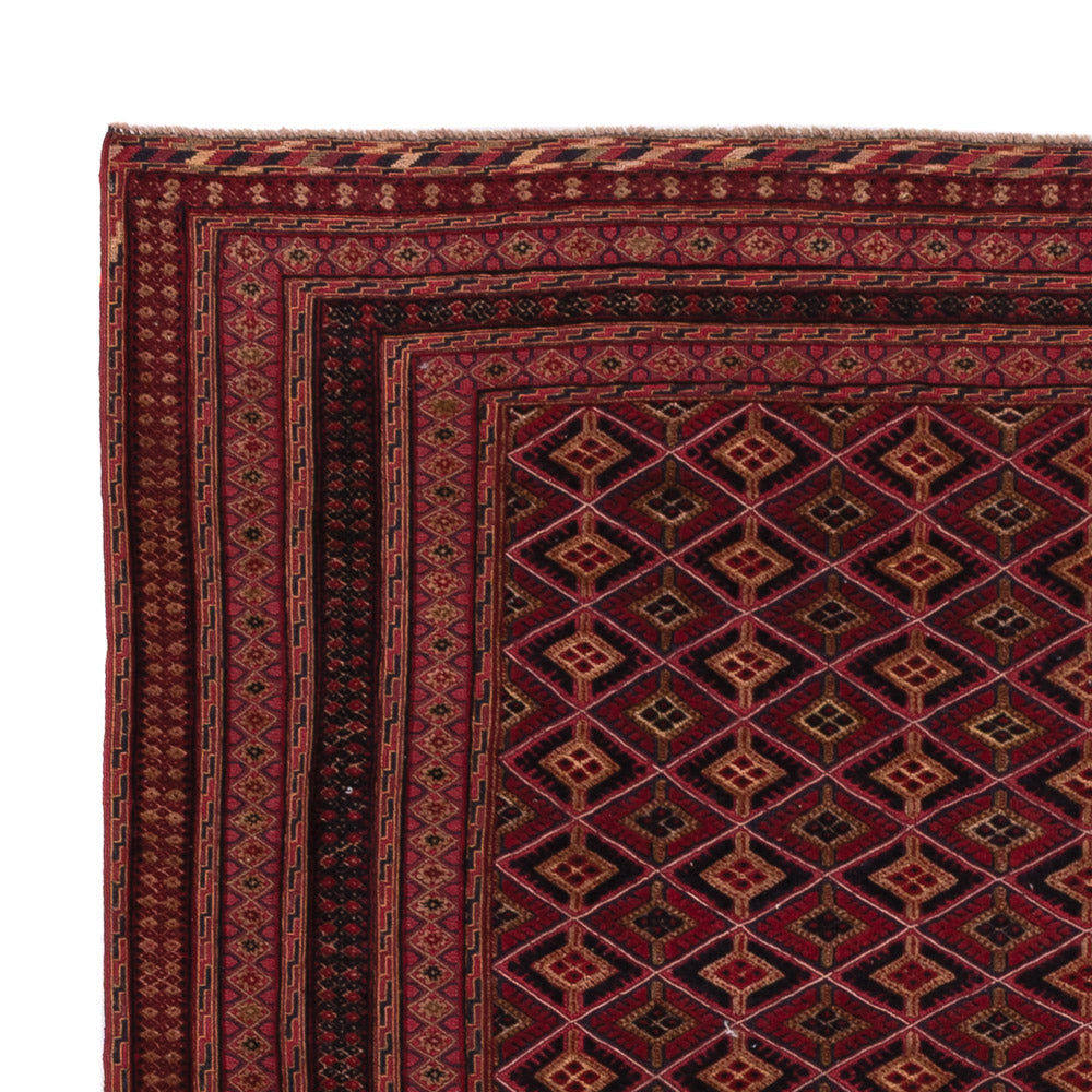 Kelim Teppich - Oriental - 196 x 156 cm - dunkelrot