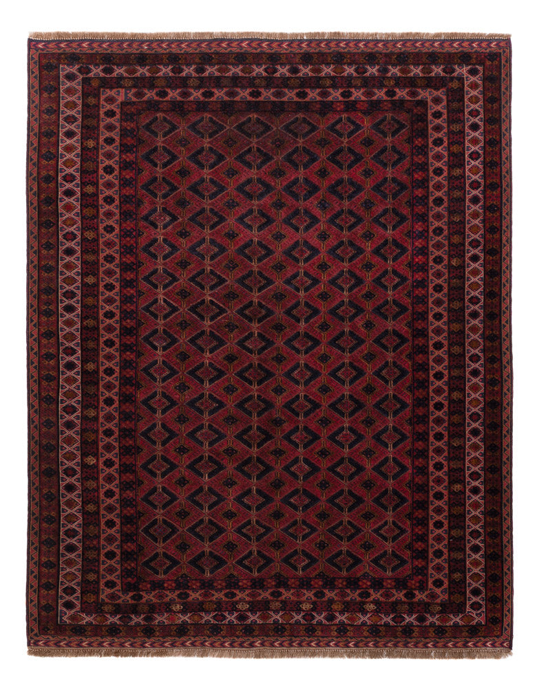 Kelim Teppich - Oriental - 194 x 155 cm - dunkelrot