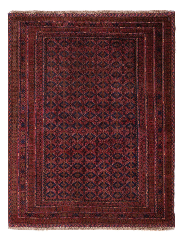 Kelim Teppich - Oriental - 205 x 155 cm - dunkelrot