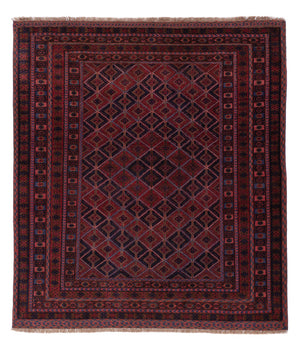 Kelim Teppich - Oriental - 182 x 155 cm - dunkelrot