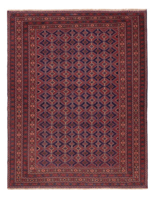Kelim Teppich - Oriental - 193 x 149 cm - dunkelrot