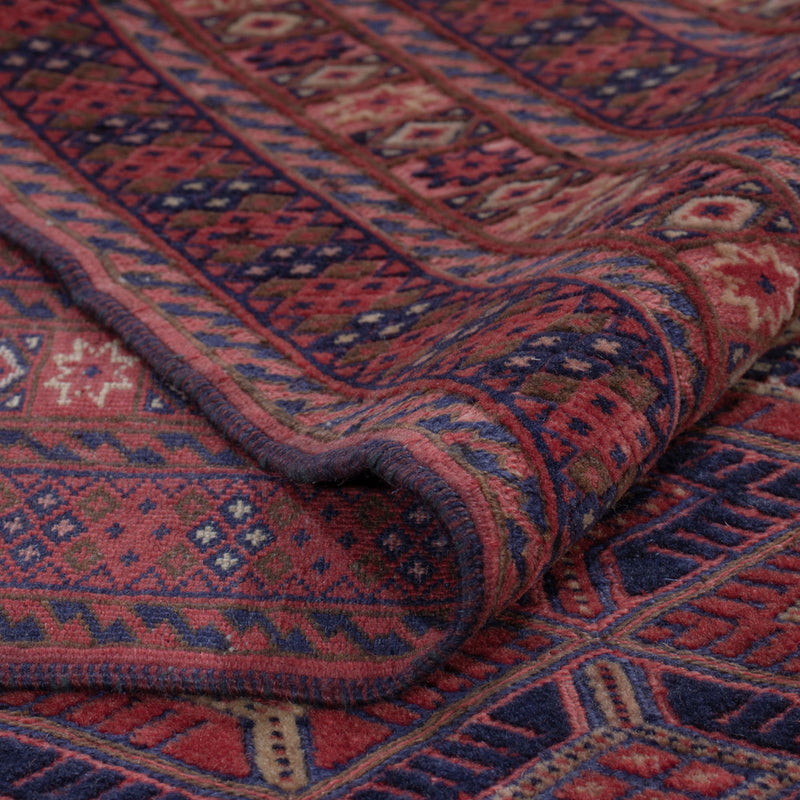 Kelim Teppich - Oriental - 193 x 149 cm - dunkelrot