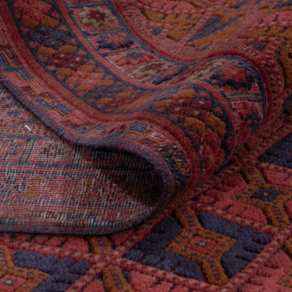 Kelim Teppich - Oriental - 196 x 144 cm - dunkelrot