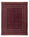 Kelim Afghan Teppich 148x192cm - Rechteckig / Dunkelrot / 148 x 192 cm Rechteckig