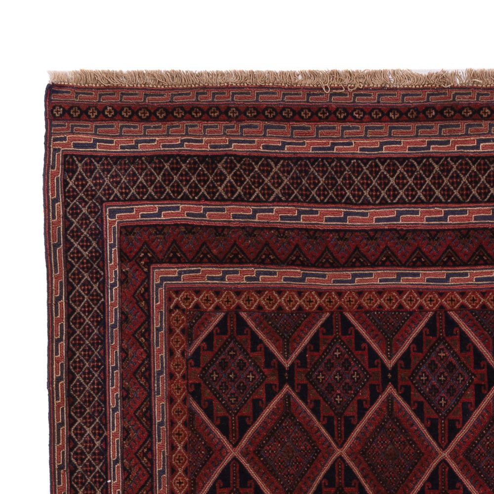 Kelim Teppich - Oriental - 203 x 140 cm - dunkelrot