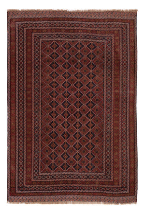Kelim Teppich - Oriental - 207 x 140 cm - dunkelrot