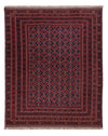 Kelim Afghan Teppich 151x190cm - Rechteckig / Dunkelrot / 151 x 190 cm Rechteckig
