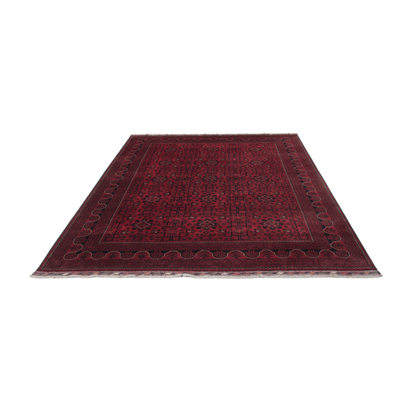 Afghan Teppich - Kunduz - 296 x 200 cm - dunkelrot