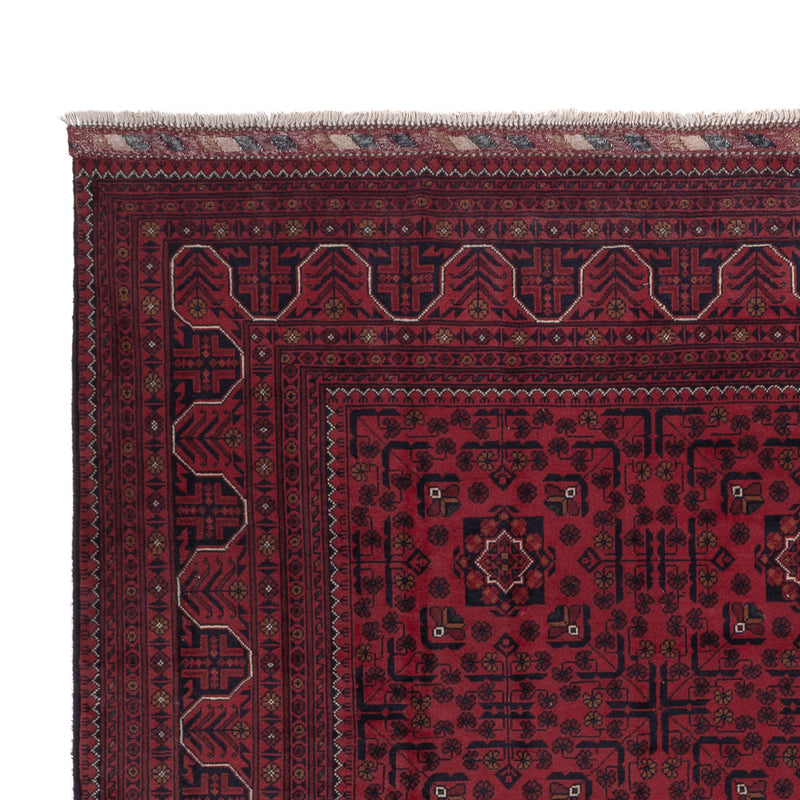 Afghan Teppich - Kunduz - 296 x 207 cm - dunkelrot