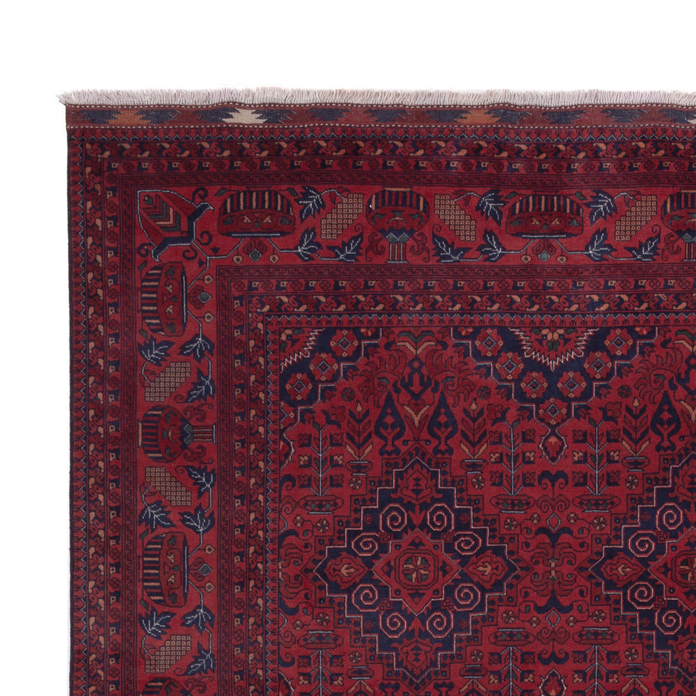 Afghan Teppich - Royal - 300 x 202 cm - dunkelrot