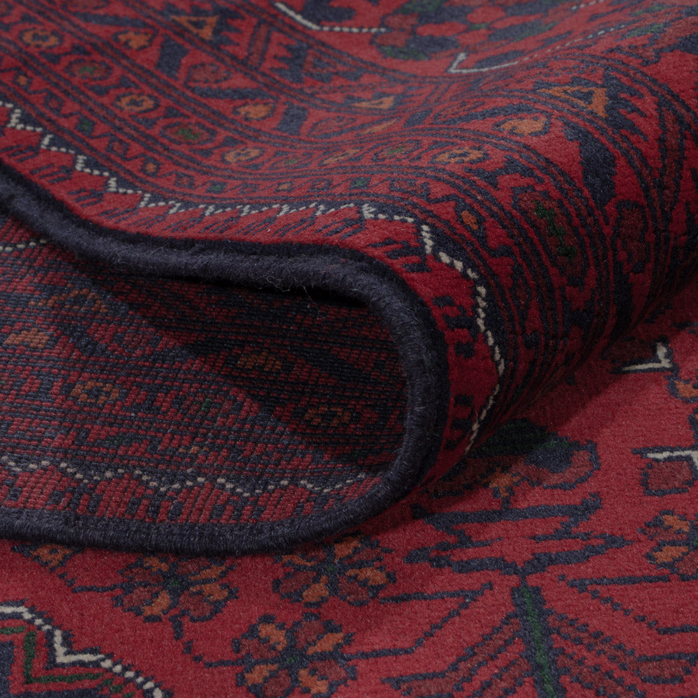 Afghan Teppich - Kunduz - 324 x 202 cm - dunkelrot