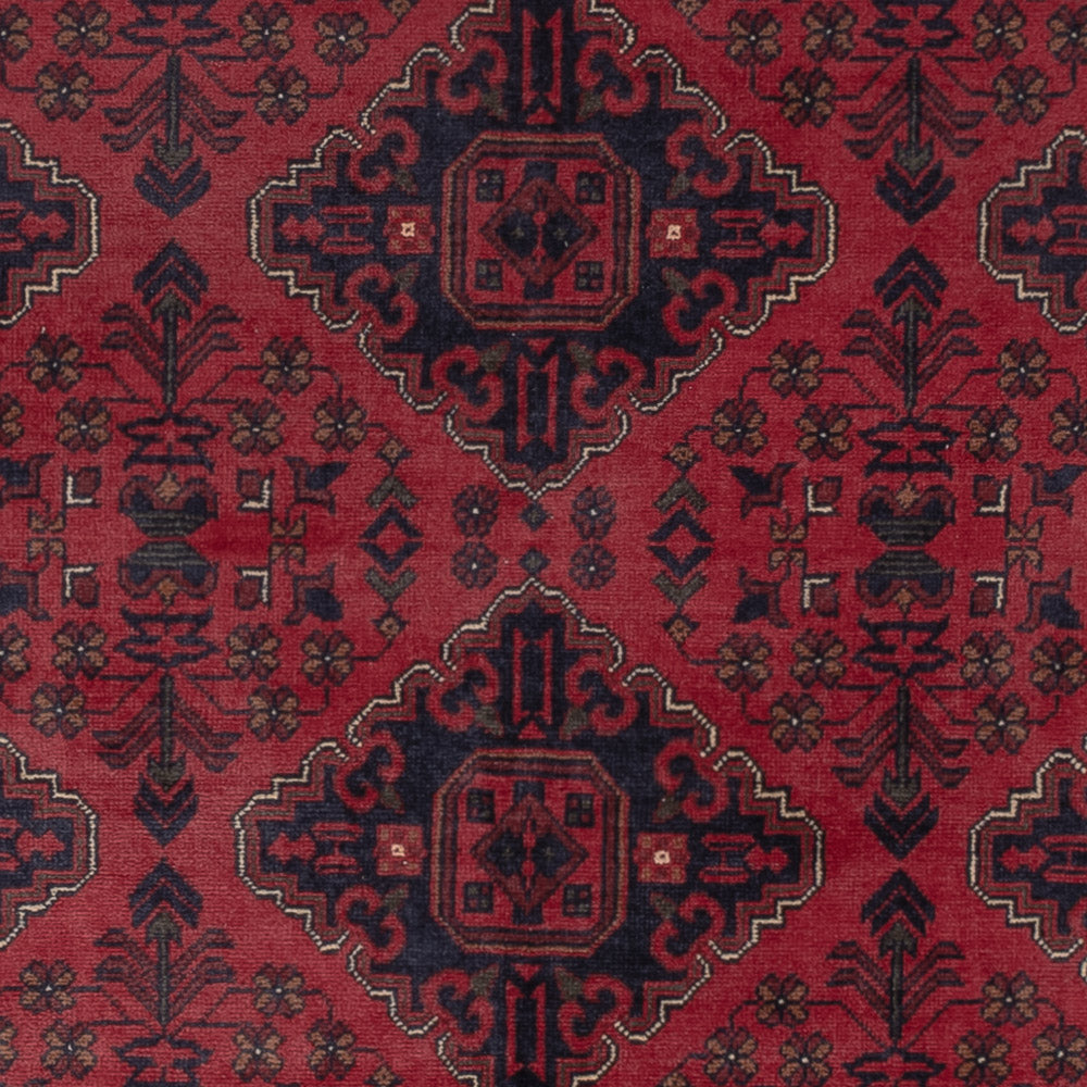 Afghan Teppich - Kunduz - 298 x 200 cm - dunkelrot