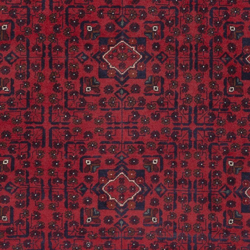 Afghan Teppich - Kunduz - 296 x 197 cm - dunkelrot