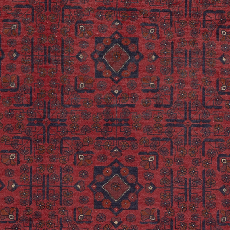 Afghan Teppich - Kunduz - 287 x 200 cm - dunkelrot