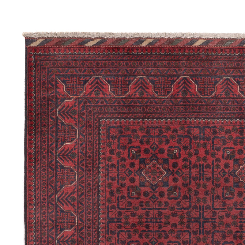 Afghan Teppich - Kunduz - 295 x 197 cm - dunkelrot