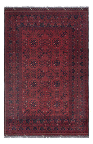 Afghan Teppich - Kunduz - 300 x 204 cm - dunkelrot