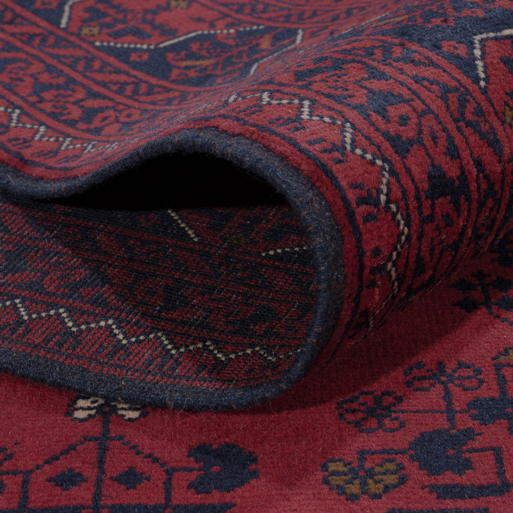 Afghan Teppich - Kunduz - 300 x 204 cm - dunkelrot